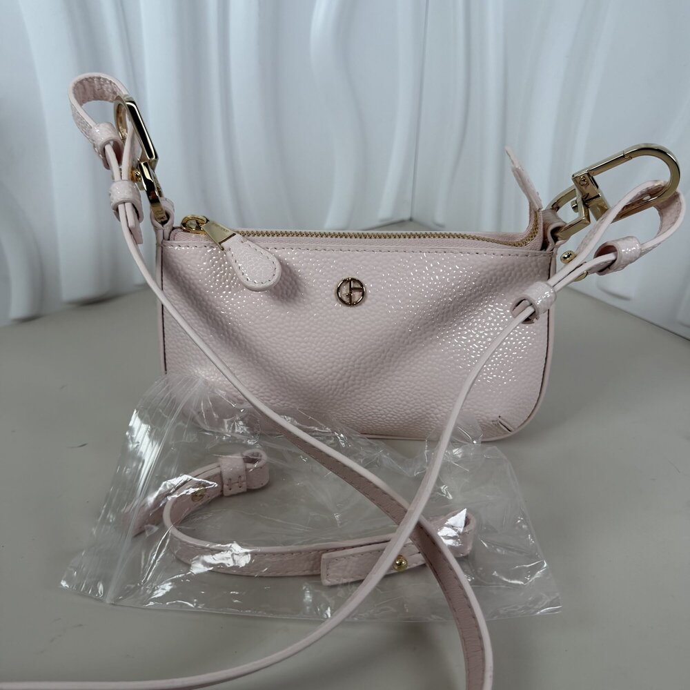 Giorgio Armani Milano Mini Shoulder Bag Made in Italy Palmellato Leather